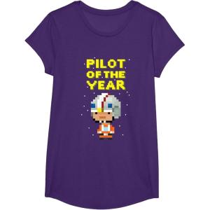image:imageStar Wars Luke Skywalker Pilot Of The Year Pixel Chibi Logo TShirtPurple
