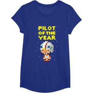 image:imageStar Wars Luke Skywalker Pilot Of The Year Pixel Chibi Logo TShirtRoyal Blue