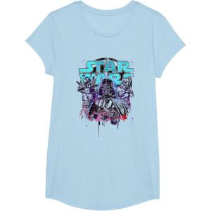 image:imageStar Wars Rainbow Paint Drip Distressed Dark Side TShirtBaby Blue