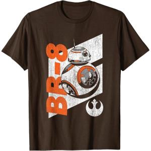 image:imageStar Wars The Force Awakens Distressed BB8 Rebel Droid TShirtBrown