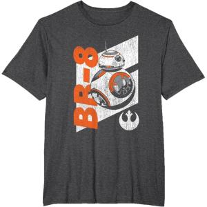 image:imageStar Wars The Force Awakens Distressed BB8 Rebel Droid TShirtDark Heather Grey