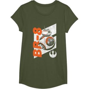 image:imageStar Wars The Force Awakens Distressed BB8 Rebel Droid TShirtOlive Green