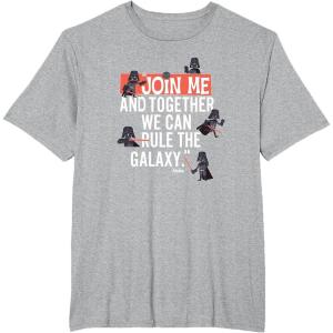 image:imageStar Wars Together We Can Rule The Galaxy Chibi Vader Icons TShirtHeather Grey