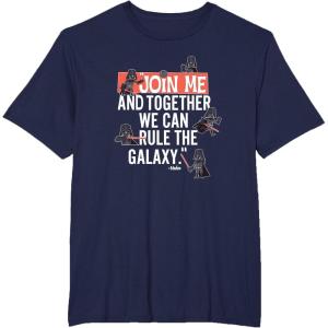 image:imageStar Wars Together We Can Rule The Galaxy Chibi Vader Icons TShirtNavy Blue