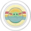 image:imageStar Wars The Mandalorian The Child Retro Rainbow Portrait PopSockets Adhesive PopGripMagnetic PopGrip