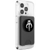 image:imageStar Wars Mandalorian Logo Black And White PopSockets Adhesive PopGripMagnetic PopWallet