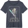 image:imageStar Wars The Clone Wars Ahsoka Tano Celestial Portrait TShirtHeather Blue