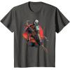 image:imageStar Wars The Mandalorian Battle Ready Bounty Hunter TShirtAsphalt Grey