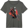 image:imageStar Wars The Mandalorian Battle Ready Bounty Hunter TShirtAsphalt Grey