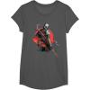 image:imageStar Wars The Mandalorian Battle Ready Bounty Hunter TShirtAsphalt Grey