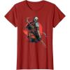 image:imageStar Wars The Mandalorian Battle Ready Bounty Hunter TShirtCranberry Red