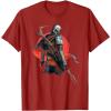 image:imageStar Wars The Mandalorian Battle Ready Bounty Hunter TShirtCranberry Red