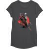 image:imageStar Wars The Mandalorian Battle Ready Bounty Hunter TShirtDark Heather Grey
