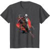 image:imageStar Wars The Mandalorian Battle Ready Bounty Hunter TShirtDark Heather Grey