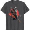 image:imageStar Wars The Mandalorian Battle Ready Bounty Hunter TShirtDark Heather Grey