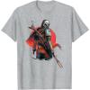 image:imageStar Wars The Mandalorian Battle Ready Bounty Hunter TShirtHeather Grey