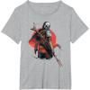 image:imageStar Wars The Mandalorian Battle Ready Bounty Hunter TShirtHeather Grey