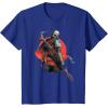 image:imageStar Wars The Mandalorian Battle Ready Bounty Hunter TShirtRoyal Blue