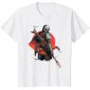 image:imageStar Wars The Mandalorian Battle Ready Bounty Hunter TShirtWhite