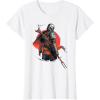 image:imageStar Wars The Mandalorian Battle Ready Bounty Hunter TShirtWhite