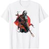 image:imageStar Wars The Mandalorian Battle Ready Bounty Hunter TShirtWhite