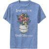 image:imageSTAR WARS Boys Deathstar and Back Boys Short Sleeve Tee ShirtRoyal Blue Heather