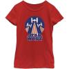 image:imageSTAR WARS Girls Flag Stamp Girls Short Sleeve Tee ShirtRed