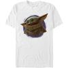 image:imageStar Wars Mens The Mandalorian The Child Purple Swirl TShirtWhite