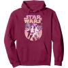image:imageStar Wars Retro Gradient Group Poster Pullover HoodieBurgundy