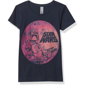 image:imageSTAR WARS Fett Up Girls Solid Crew TeeNavy Blue