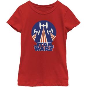 image:imageSTAR WARS Girls Flag Stamp Girls Short Sleeve Tee ShirtRed