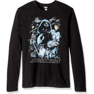 image:imageSTAR WARS Unisex Adult Star Wars Mens Galaxy of Graphic TshirtBlackLong Sleeve
