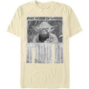 image:imageStar Wars Mens Vintage Inspired Graphic Tees TShirt Words of WisdomCream