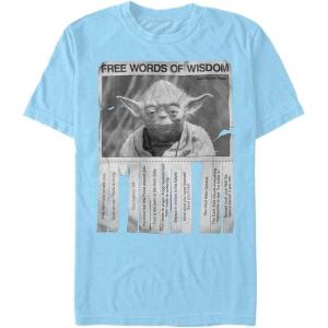 image:imageStar Wars Mens Vintage Inspired Graphic Tees TShirt Words of WisdomLight Blue