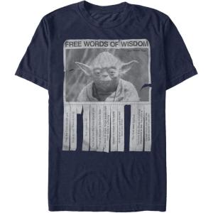 image:imageStar Wars Mens Vintage Inspired Graphic Tees TShirt Words of WisdomNavy Blue