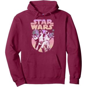 image:imageStar Wars Retro Gradient Group Poster Pullover HoodieBurgundy