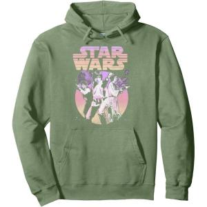 image:imageStar Wars Retro Gradient Group Poster Pullover HoodieSage Green