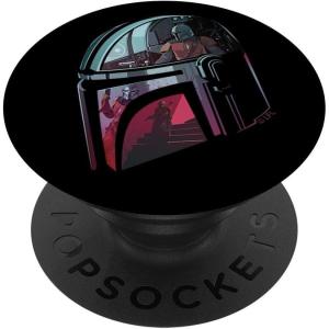 image:imageStar Wars The Mandalorian Helmet Reflection PopSockets Adhesive PopGripAdhesive PopGrip