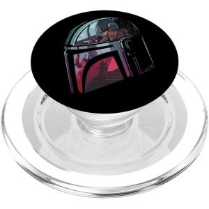 image:imageStar Wars The Mandalorian Helmet Reflection PopSockets Adhesive PopGripMagnetic PopGrip