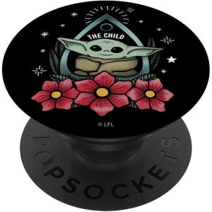 image:imageStar Wars The Mandalorian The Child Floral Planchette PopSockets Adhesive PopGripAdhesive PopGrip