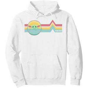 image:imageStar Wars The Mandalorian The Child Rainbow Chest Lines Pullover HoodieWhite