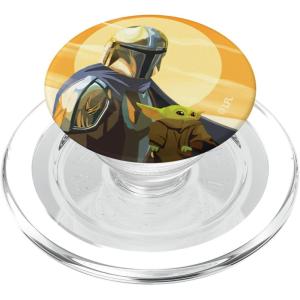 image:imageStar Wars The Mandalorian and Grogu Clan of Two Sunrise Art PopSockets Adhesive PopGripMagnetic PopGrip