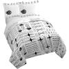 image:imageJay Franco Kids Duvet Cover Set with Sham amp Pillowcase  UltraSoft Linen Feel Bedding for Room Decor Cover ONLY Comforter NOT Included White  Star Wars 3 Piece KingWhite  Star Wars