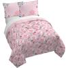 image:imageJay Franco Kids Duvet Cover Set with Sham amp Pillowcase  UltraSoft Linen Feel Bedding for Room Decor Cover ONLY Comforter NOT Included White  Star Wars 3 Piece KingPink  Princess