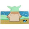 image:imageJay Franco Kids Hooded Towel  22 x 51 Super Soft Bath Wrap with 3D Hood Beach Pool amp Travel Official Licensed Product Multi  The Mandalorian Baby Yoda