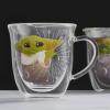 image:imageJoyJolt Mandalorian Mystic Grogu 135oz Coffee Mug Double Wall Mug Set of 2 Large Espresso Cups Cappuccino or Latte Cup Mandalorian Star Wars Mugs Glass Coffee Cup Insulated Coffee Mug