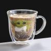 image:imageJoyJolt Mandalorian Mystic Grogu 135oz Coffee Mug Double Wall Mug Set of 2 Large Espresso Cups Cappuccino or Latte Cup Mandalorian Star Wars Mugs Glass Coffee Cup Insulated Coffee Mug