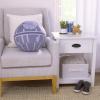 image:imageNoJo Star Wars Death Star Shaped Gray and White Plush Decorative Throw Pillow