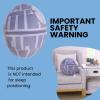 image:imageNoJo Star Wars Death Star Shaped Gray and White Plush Decorative Throw Pillow