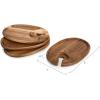 image:imagePICNIC TIME Star Wars Dark Side Wine Appetizer Plate Set of 4 with Glass Holder Acacia Wood Cocktail Plates for Cheese Charcuterie and Entertaining with Helmet Designs Acacia WoodDisney Mickey Mouse  Acacia Wood